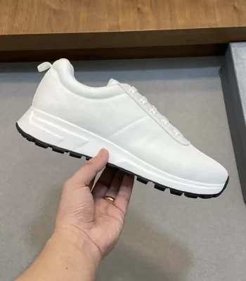 Prada Allacciate 45mm Triangle Nylon Platform Sneakers