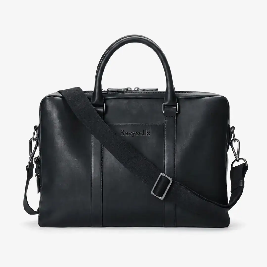 Savysells Executive Leather Computer Briefcase Savysells Executive Leather Computer Briefcase